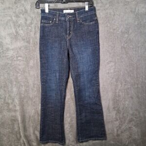 Levis Perfectly Slimming 512 Bootcut Jeans Women's Size 6P Blue Flap Pockets